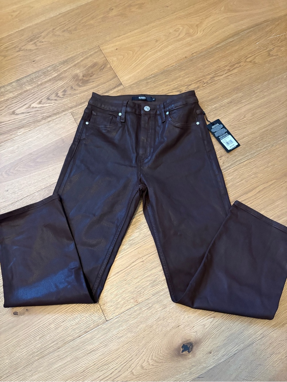 Hudson NWT Brown Remi Straight Cropped size 27